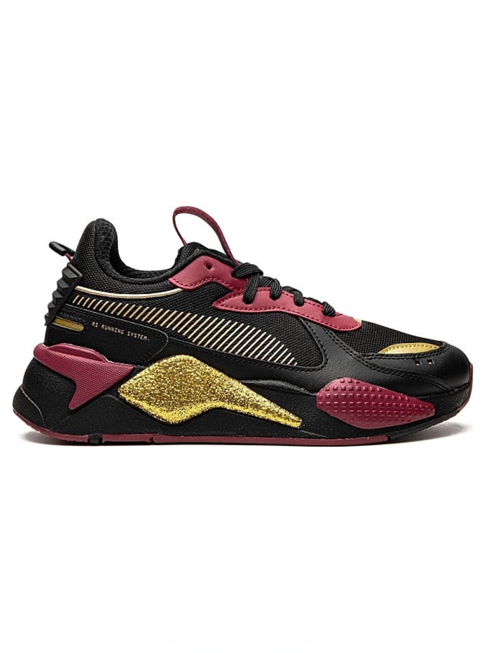 ✨ [NEW] PUMA RS-X GLITZ CC BLACK TIBETAN RED GOLD WOMENS SIZE 8.5 SNEAKERS ✨